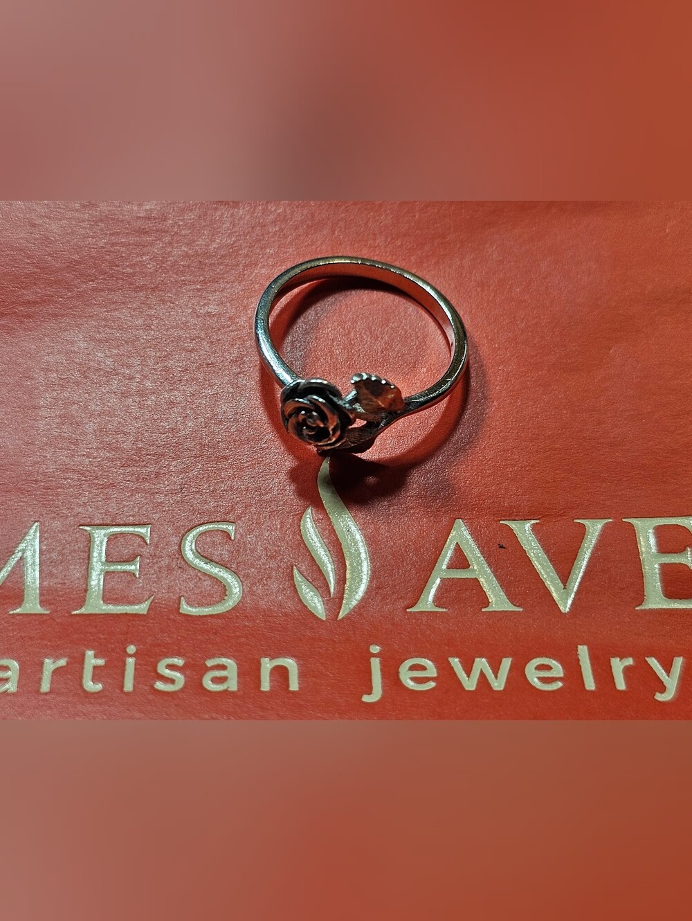 James Avery Sterling Rose Ring